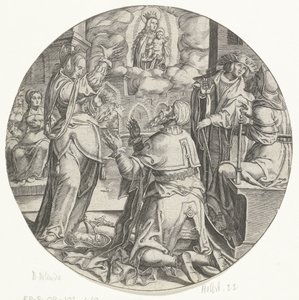 Mary with the Child Appears to Emperor Augustus by Bartholomeus Willemsz. Dolendo