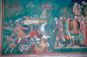 Fresco of the Israelites Crossing the Red Sea, 14th Century