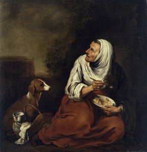 Old Woman with Dog