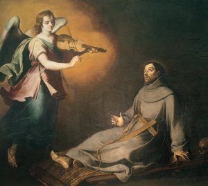 Ecstasy of St. Francis of Assisi, 17th Century by Bartolome Esteban Murillo