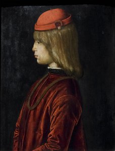 Portrait of Guidubaldo da Montefeltro, c.1480-81 by Bartolomeo (attr. to) Della Gatta