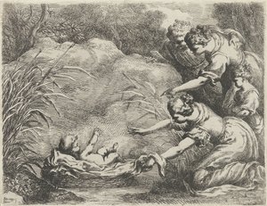 Moses Rescued from the Nile by Bartolomeo Biscaino
