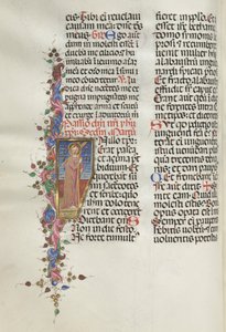 Missale: Fol. 124v: Christ holding the Cross, 1469