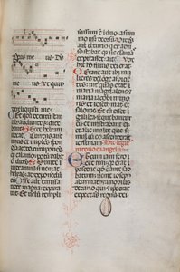 Missale: Fol. 129: contains music for Hely Hely Lama etc. within St. Mattion Passion