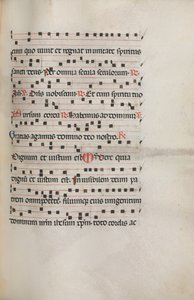 Missale: Fol. 154: Music for Exultet