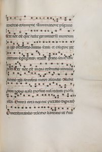 Missale: Fol. 155: Music for Exultet