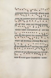 Missale: Fol. 155v: Music for Exultet, 1469