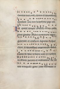 Missale: Fol. 157v: Music for Exultet