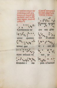 Missale: Fol. 171v: Music for Alleluia etc. at Beginning of Easter, 1469