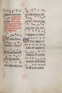 Missale: Fol. 179: Music for various ordinary prayers, 1469 by Bartolomeo Caporali