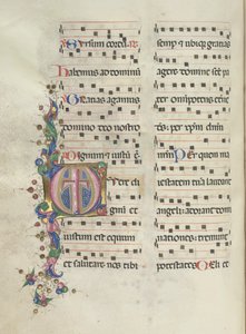 Missale: Fol. 183v: Cross, Foliage by Bartolomeo Caporali