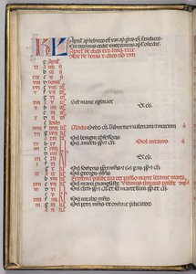 Missal: Fol. 4v: April Calendar Page, 1469