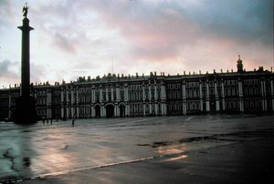 Exterior View of the Winter Palace (1753-52) by Bartolomeo Carlo conte Rastrelli