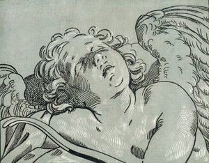 A Sleeping Cupid by Bartolomeo Coriolano