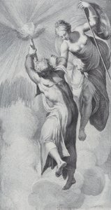 Minerva Assisting Prometheus as He Attempts to Scale the Heavens, 1756 by Bartolomeo Crivellari, Gabriel Söderling