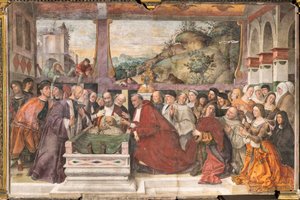 Cardinal Guido of Monfort Opening the Ark of the Saint