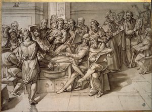 Anatomy lecture given by Michelangelo Buonarroti (Michelangelo)