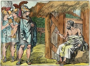 Alexander the Great Meets Diogenes the Cynic by Bartolomeo Pinelli