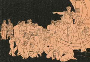 Charon and the Ghosts by Bartolomeo Pinelli
