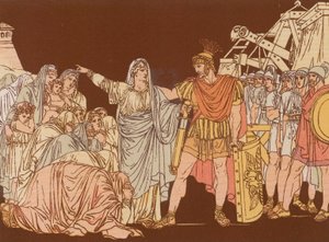 Coriolanus and His Mother by Bartolomeo Pinelli