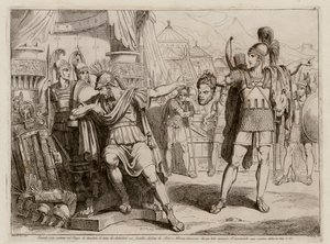 Hannibal presented with the head of his brother Hasdrubal by Bartolomeo Pinelli