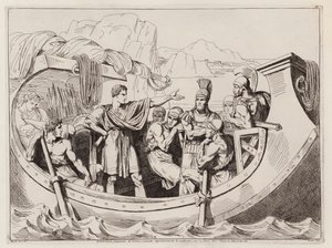 Julius Caesar captured by Cilician pirates, c75 BC by Bartolomeo Pinelli