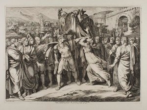 Marco Horatius Kills his Sister by Bartolomeo Pinelli