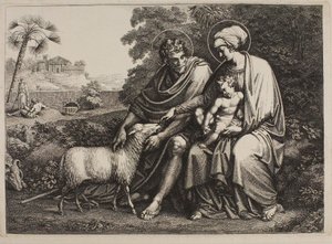 Rest on the Flight into Egypt by Bartolomeo Pinelli