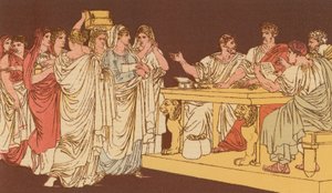 Roman Ladies Bringing Their Ornaments by Bartolomeo Pinelli
