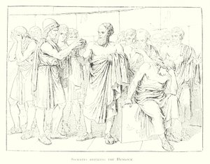Socrates drinking the Hemlock by Bartolomeo Pinelli