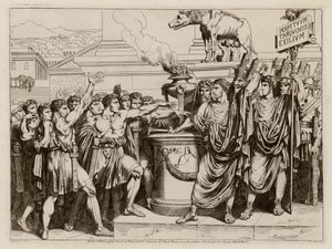 The Oath of Brutus by Bartolomeo Pinelli