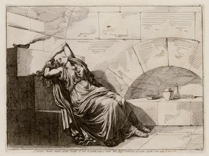 The Vestal Virgin Sestilia buried alive