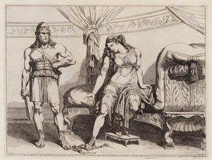 The eunuch Bacchides sent by Mithridates VI of Pontus to his wife Monime by Bartolomeo Pinelli