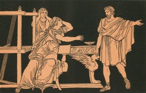 The Mother of Euryalus Receiving the News of His Death by Bartolomeo Pinelli