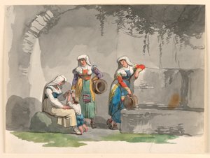 Three South-Italian Women by Bartolomeo Pinelli