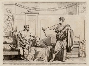 Titus Manlius Torquatus forcing Marcus Pomponius to withdraw the charges against his father