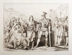 Veturia Disarms Her Son Coriolanus, Freeing Rome from Great Danger by Bartolomeo Pinelli