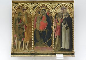 Madonna with Child and the saints John the Baptist, Mary Magdalene by Bartolomeo di Tommaso da Foligno
