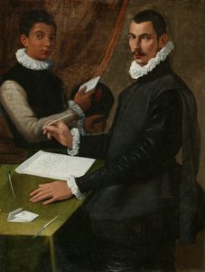 Portrait of an unknown man and his Servant