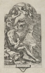 Saint Paul of Thebes tempted by a demon, after Magnasco, ca. 1720-30 by Bartolommeo Gazalis