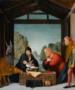 The Adoration of the Shepherds by Bartolommeo Suardi (circle of)