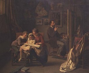 The Artist with His Children in His Studio