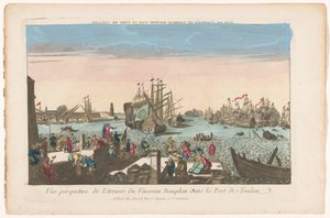 View of the Arrival of the Ship Dauphin in the Port of Toulon by Basset