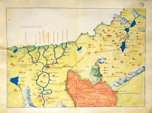 Nile River Delta, Red Sea and Mount Sinai, from Atlas of the World in Thirty-Three Maps