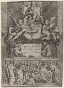 Tomb of a Bishop by Battista Angolo del Moro after Parmigianino