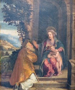Virgin with Child and Bishop