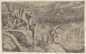The Flood by Battista Franco