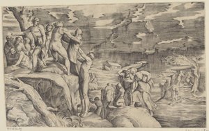 The Flood by Battista Franco