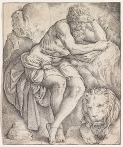 Saint Jerome by Battista Franco