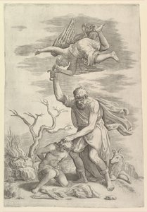 The Angel Staying the Arm of Abraham by Battista Franco Veneziano